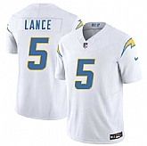Men & Women & Youth Los Angeles Chargers #5 Trey Lance White 2025 F.U.S.E. Vapor Limited Stitched Jersey,baseball caps,new era cap wholesale,wholesale hats